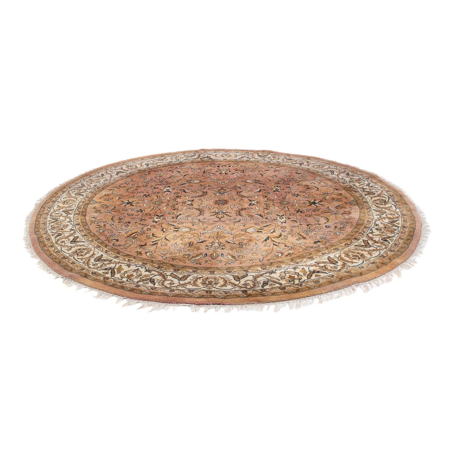Orientteppich - Indus rund  - 245 x 245 cm - lachs