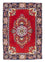 Perserteppich - Täbriz - 98 x 65 cm - rot