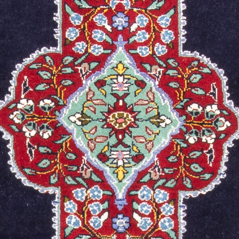Perserteppich - Täbriz - Royal - 96 x 76 cm - dunkelblau