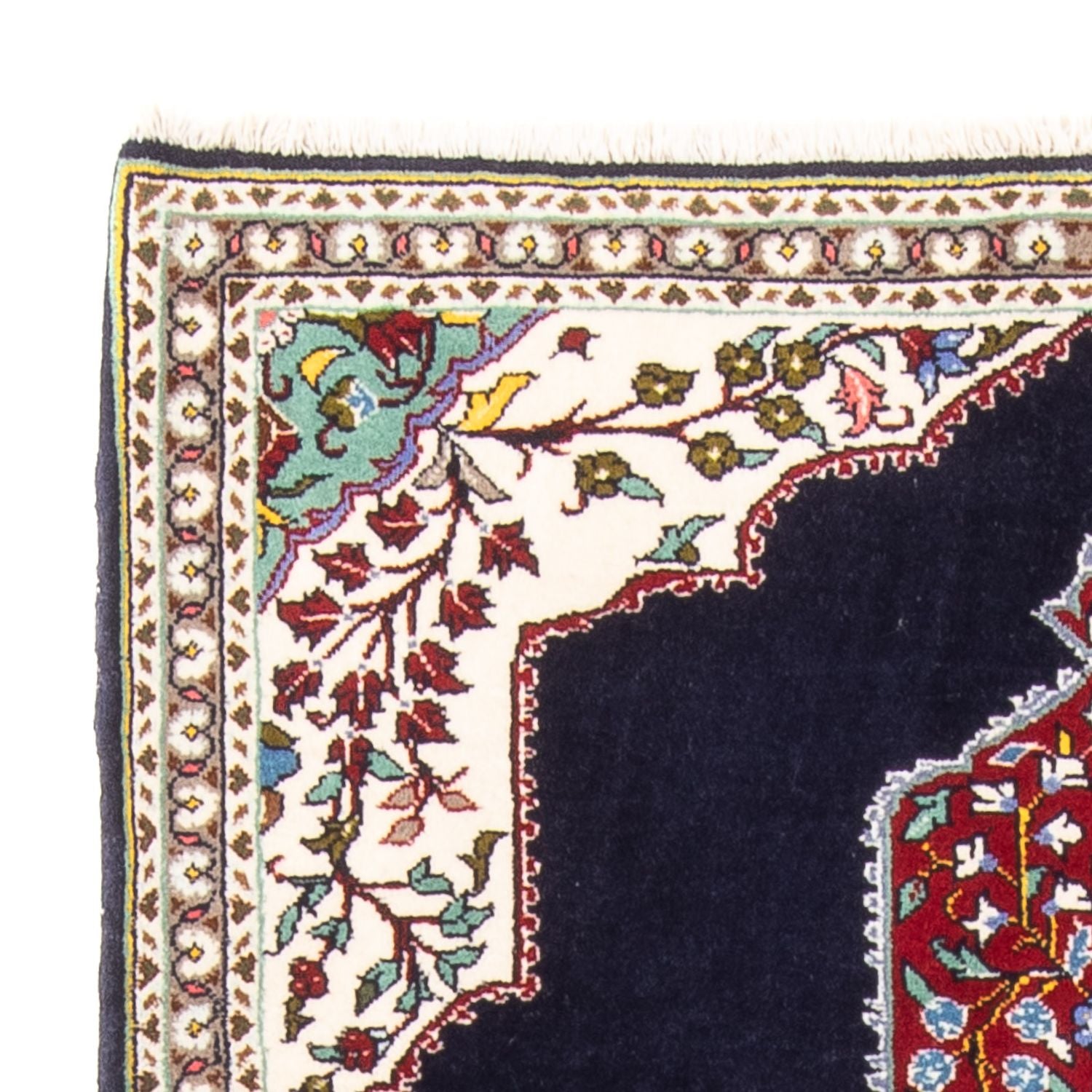 Perserteppich - Täbriz - Royal - 96 x 76 cm - dunkelblau