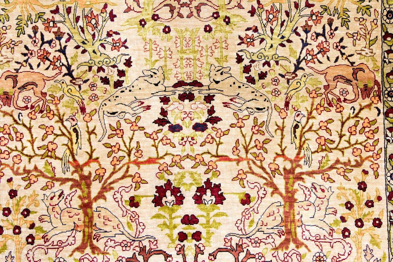 Seidenteppich - Hereke Seide - Premium 150 x 92 cm Teppichbrücke