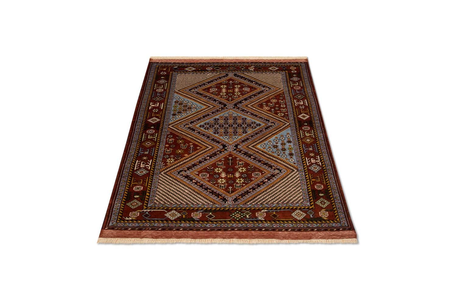 Afghan Teppich 148 x 118 cm - braun