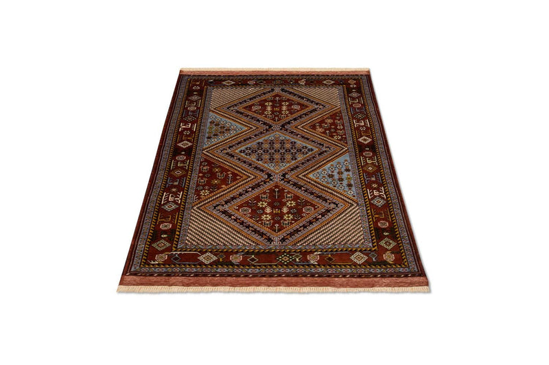 Afghan Teppich 148 x 118 cm - braun