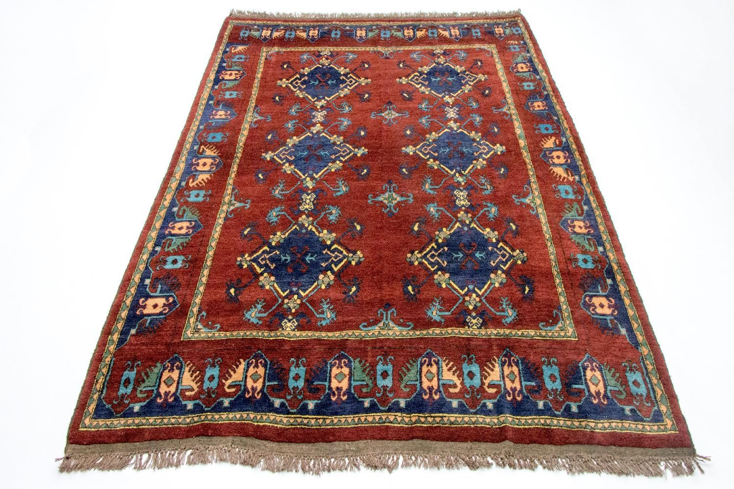Afghan Teppich - Kunduz 294 x 211 cm - rot