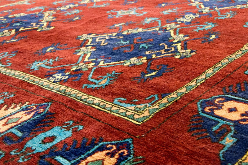 Afghan Teppich - Kunduz 294 x 211 cm - rot