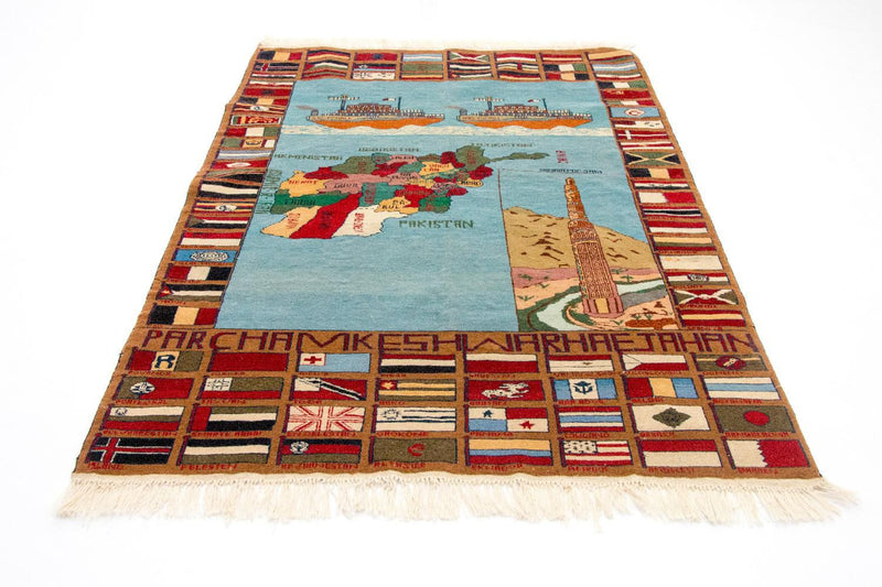 Bild-Teppich 182 x 132 cm - mehrfarbig