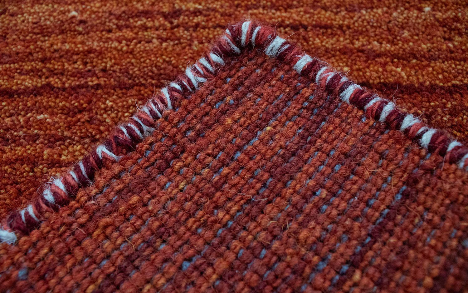 Wollteppich 112 x 60 cm Teppichbrücke