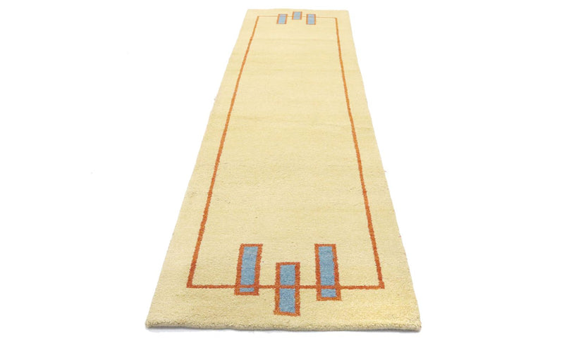 Gabbeh Teppich - Indus 298 x 80 cm - beige