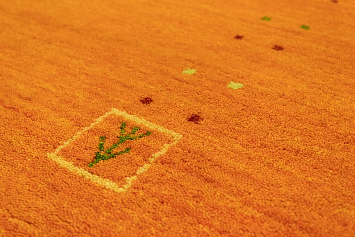 Gabbeh Teppich - Indus 350 x 80 cm - orange