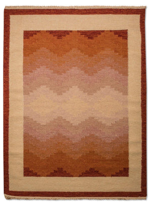 Kelim Teppich - Trendy 200 x 140 cm - orange