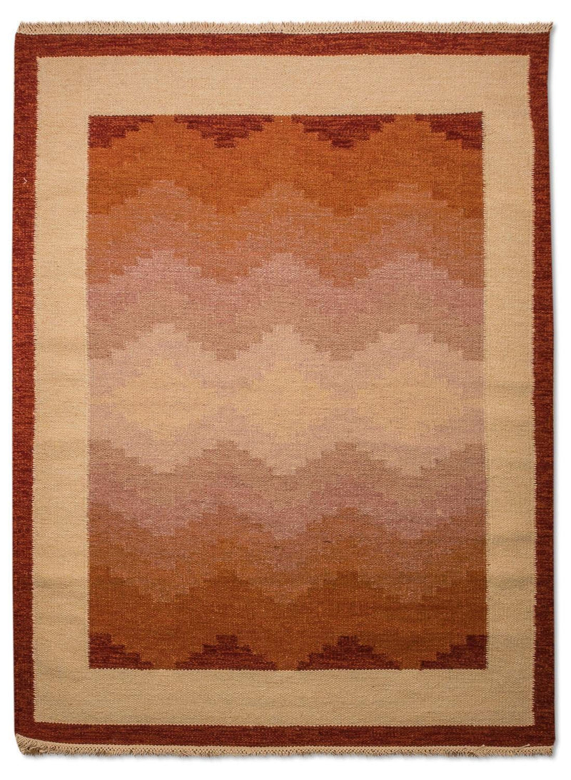 Kelim Teppich - Trendy 200 x 140 cm - orange