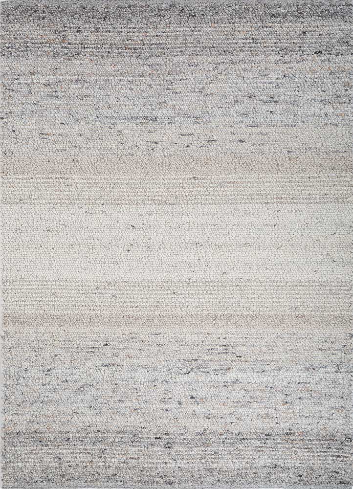 Wollteppich - 240 x 180 cm - hellgrau