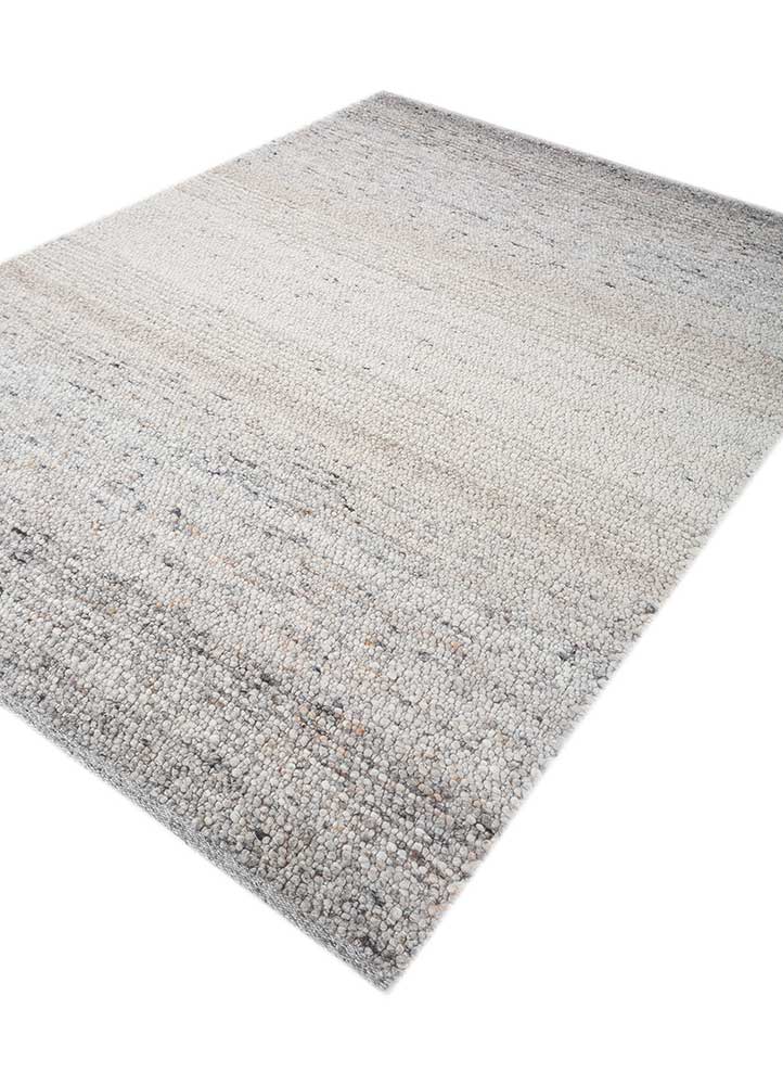 Wollteppich - 240 x 180 cm - hellgrau