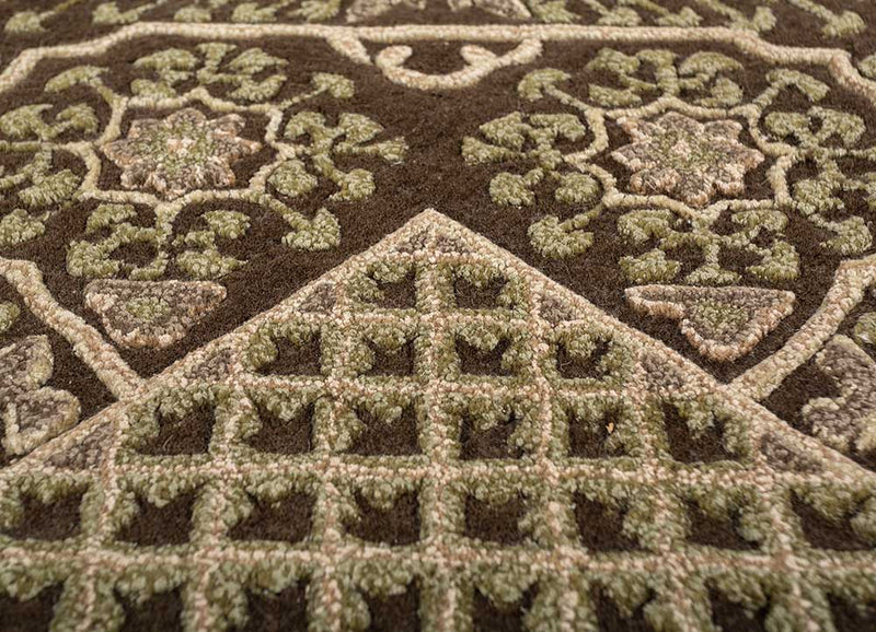Wollteppich - 270 x 240 cm - beige