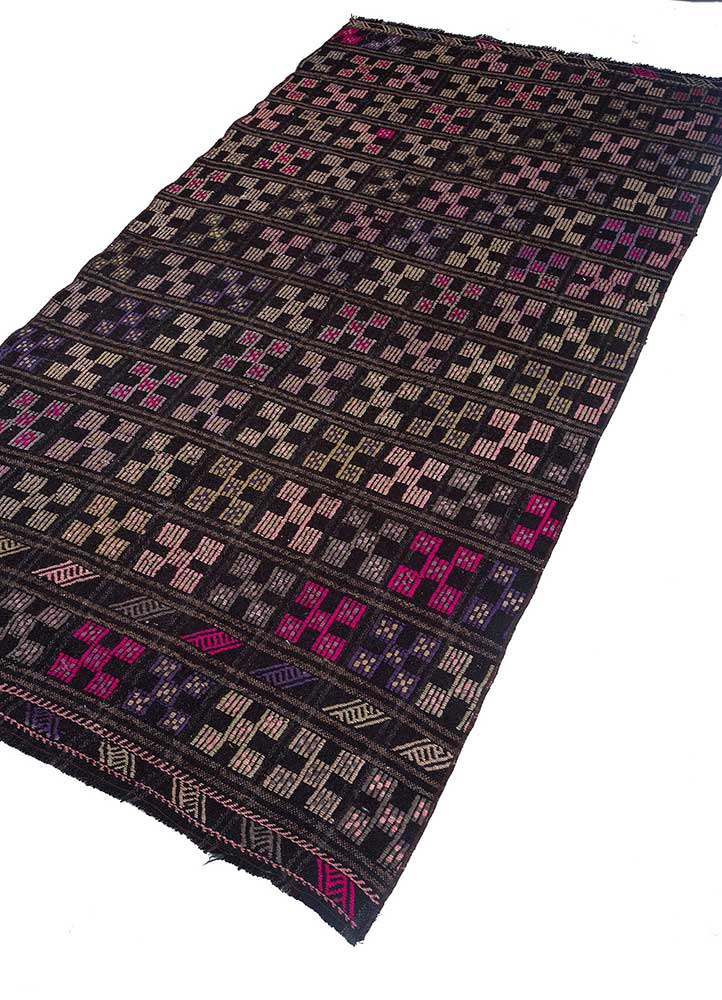Wollteppich - 228 x 120 cm - lila