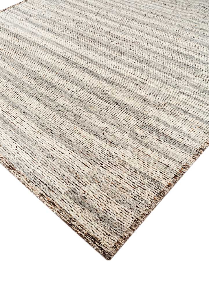 Wollteppich - 285 x 255 cm - hellgrau