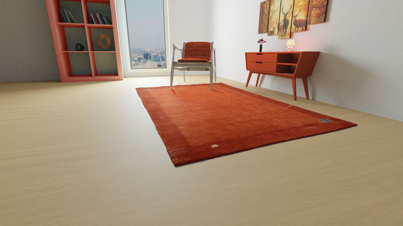 Gabbeh Teppich - Indus 180 x 120 cm - rot
