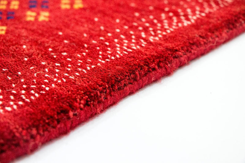 Gabbeh Teppich - Loribaft Indus 400 x 300 cm - rot