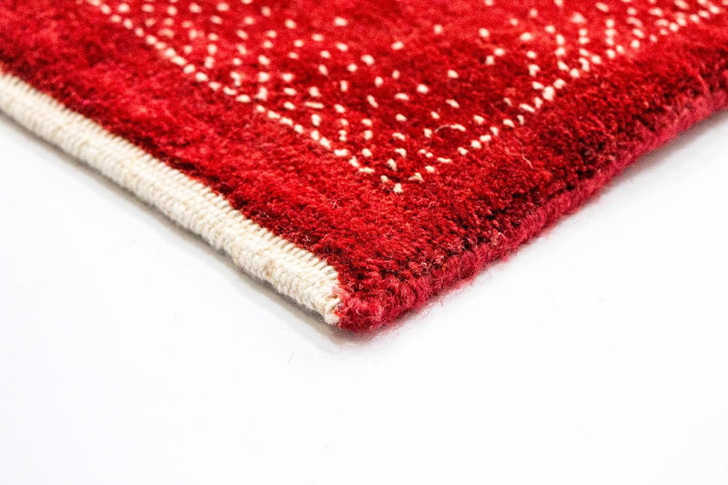 Gabbeh Teppich - Loribaft Indus 400 x 300 cm - rot