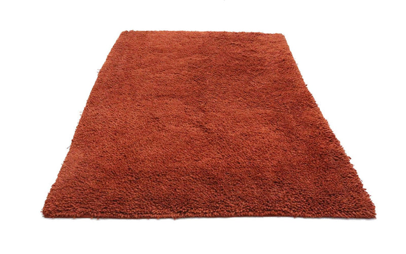Hochflor Teppich 215 x 155 cm - rost