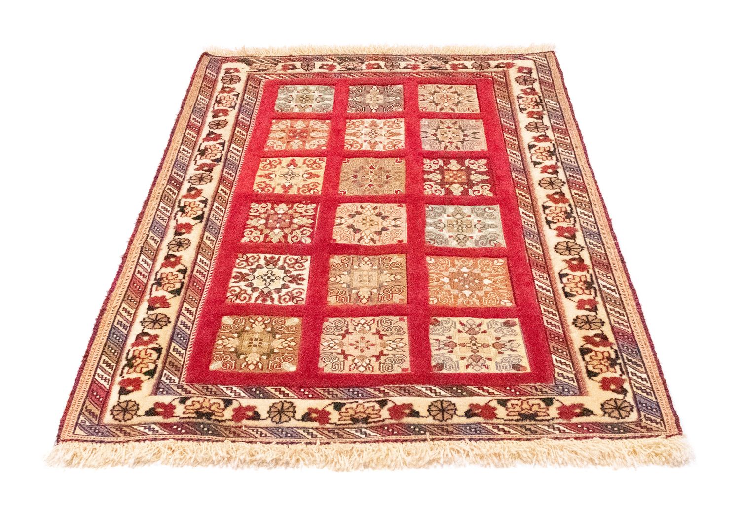 Perserteppich - Nomadic 121 x 81 cm - rot