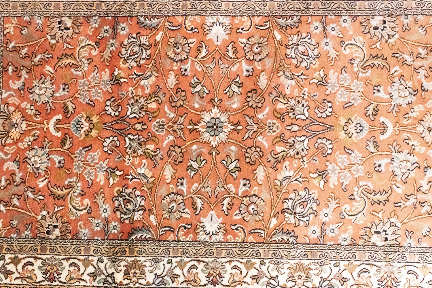 Seidenteppich - Kaschmir Seide 122 x 76 cm Teppichbrücke