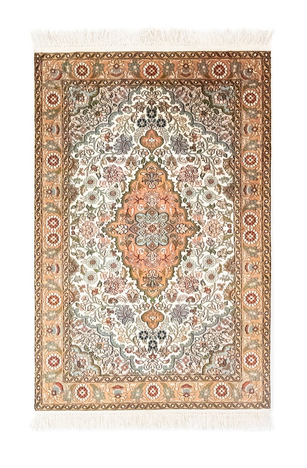 Seidenteppich - Kaschmir Seide 120 x 80 cm Teppichbrücke