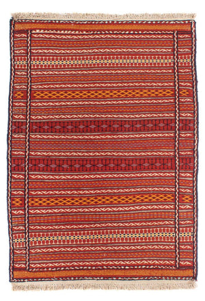 Kelim Teppich - Oriental - 150 x 100 cm - mehrfarbig
