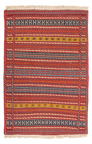 Kelim Teppich - Oriental - 150 x 100 cm - mehrfarbig