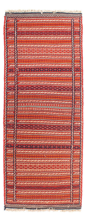 Läufer Kelim - Oriental - 200 x 70 cm - mehrfarbig