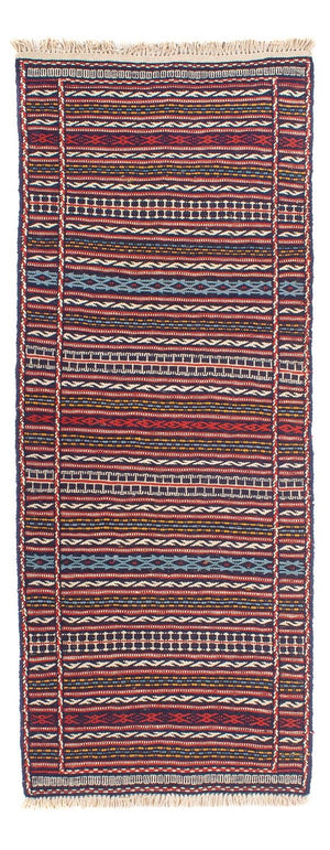 Läufer Kelim - Oriental - 200 x 70 cm - mehrfarbig