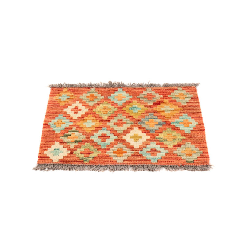 Kelim Teppich - Splash quadratisch  - 52 x 50 cm - mehrfarbig