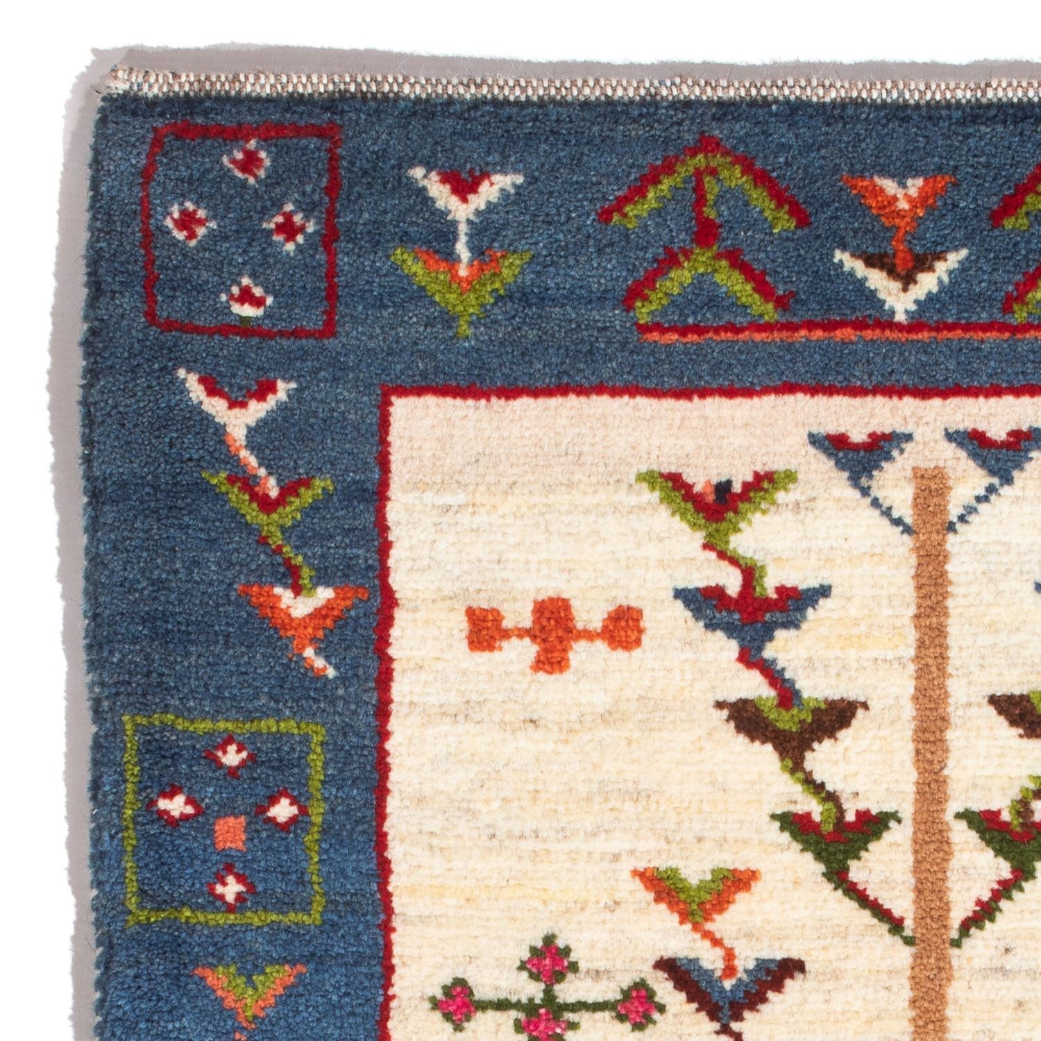Gabbeh Teppich - Perser - 92 x 63 cm - mehrfarbig