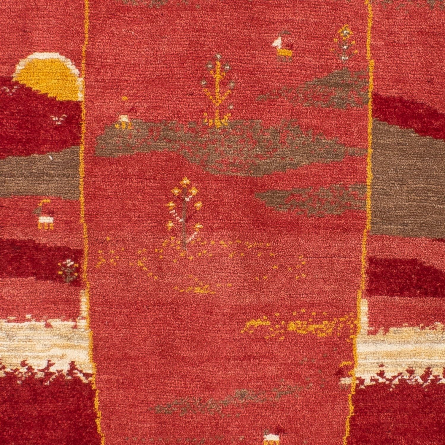 Läufer Gabbeh - Perser - 205 x 74 cm - rot