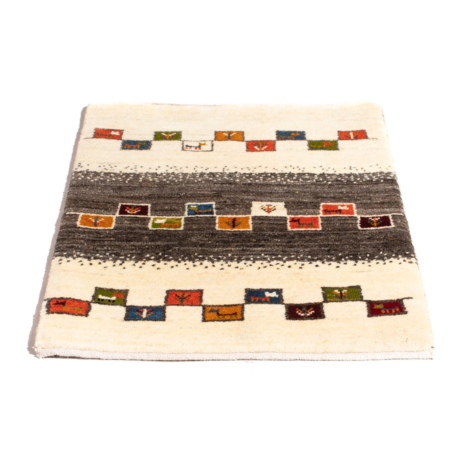 Gabbeh Teppich - Perser - 92 x 63 cm - mehrfarbig
