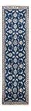Läufer Perser - Nain - 254 x 79 cm - dunkelblau