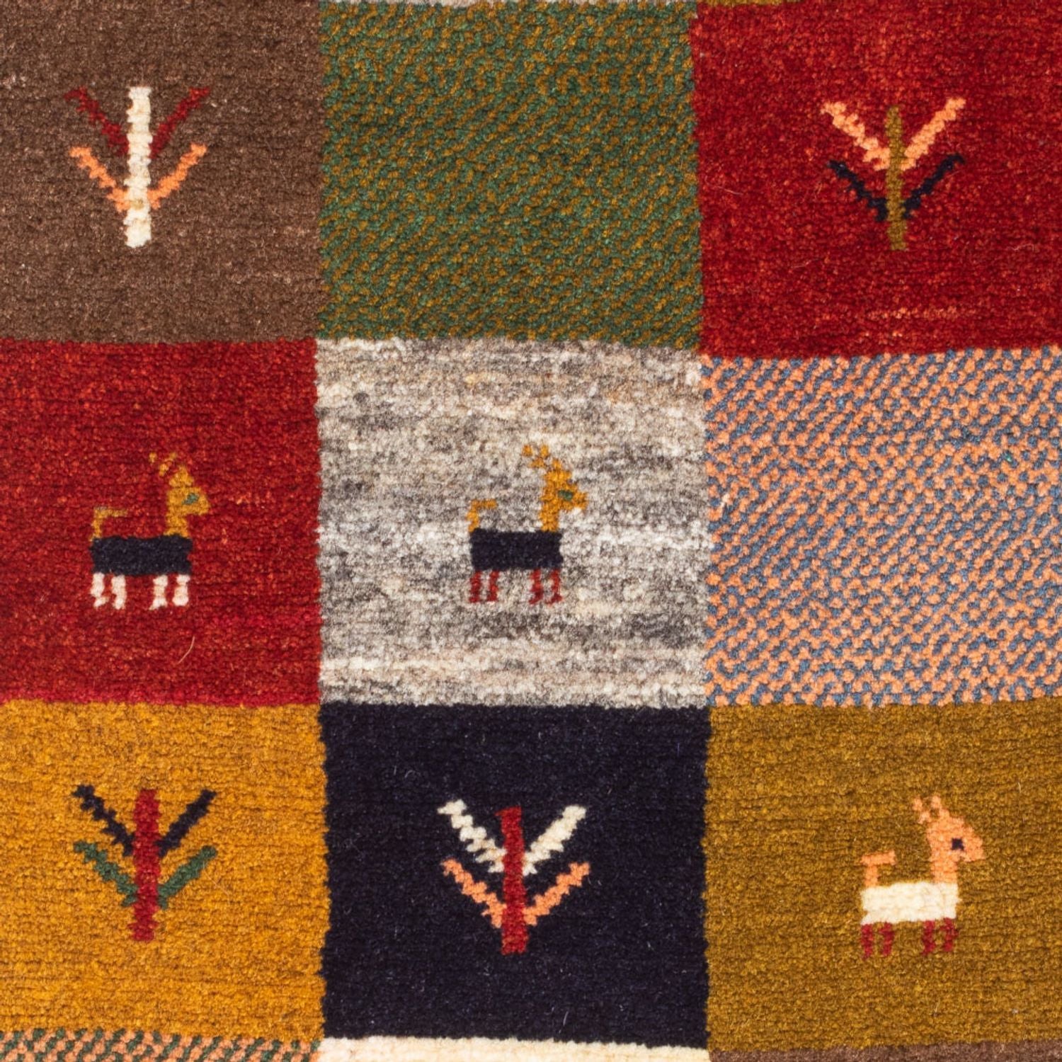 Gabbeh Teppich - Perser - 116 x 78 cm - mehrfarbig