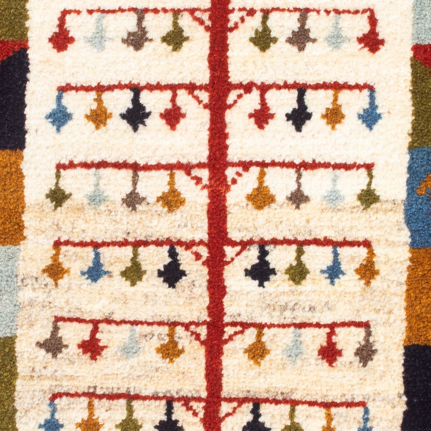 Gabbeh Teppich - Perser - 88 x 61 cm - mehrfarbig