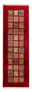 Läufer Ziegler - Bachtiari - 256 x 83 cm - rot