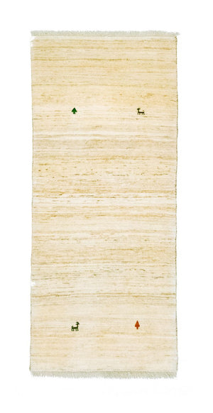 Gabbeh Teppich - Perser 202 x 75 cm - beige