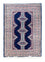 Turkaman Teppich 90 x 62 cm - blau
