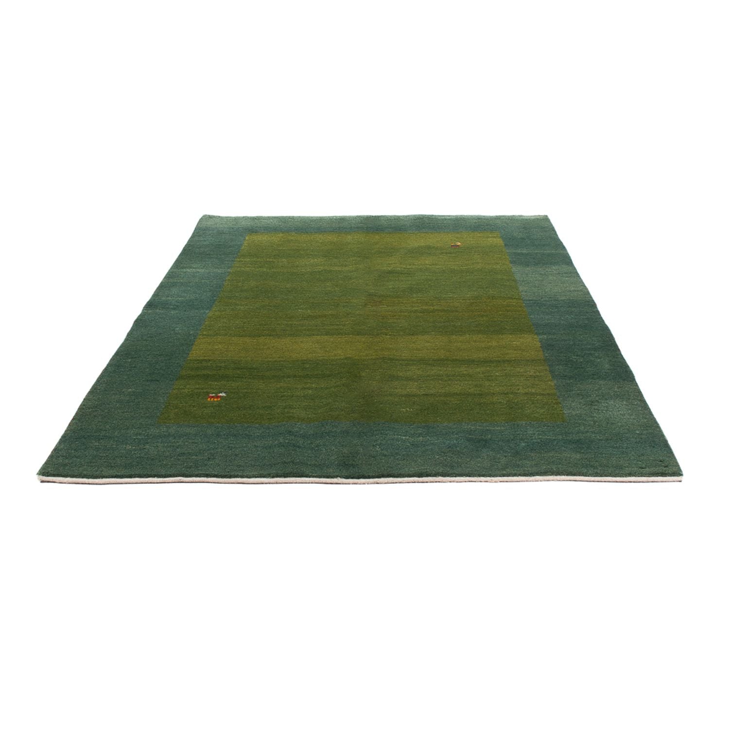 Gabbeh Teppich - Perser - 203 x 146 cm - minzgrün