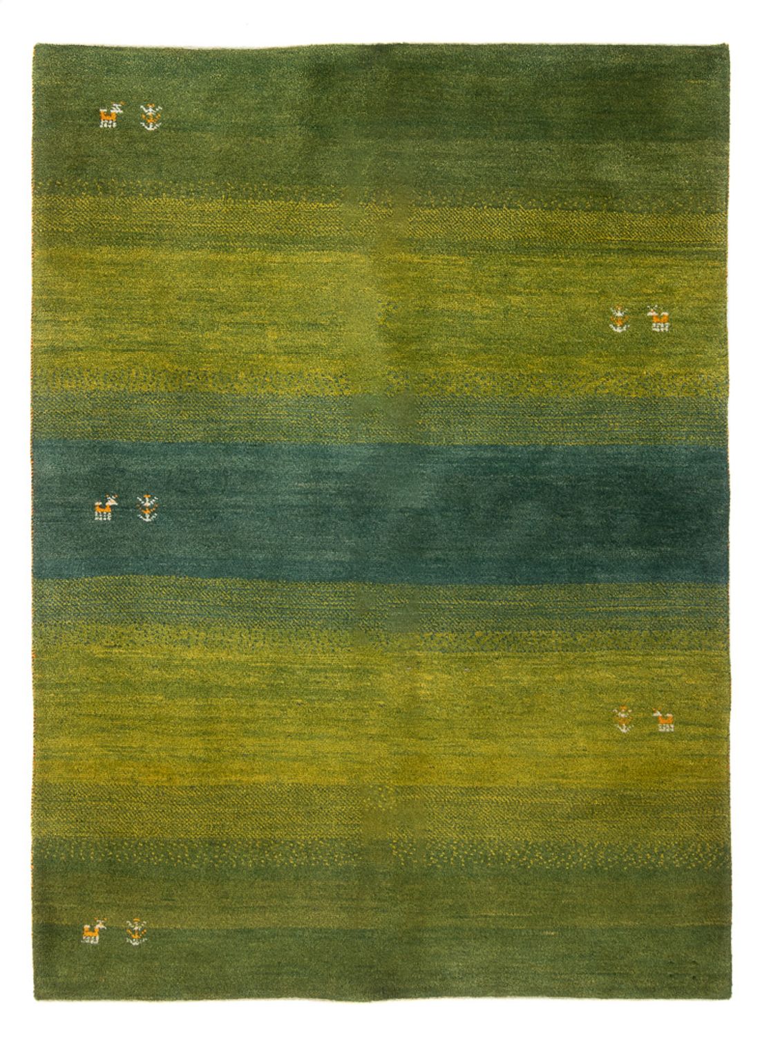 Gabbeh Teppich - Perser - 202 x 149 cm - grün