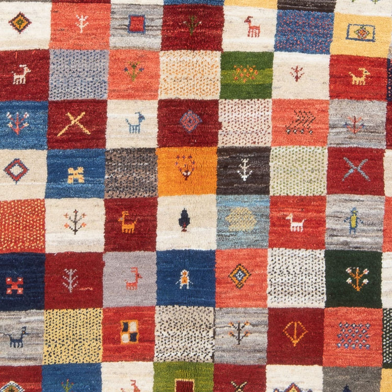 Gabbeh Teppich - Perser - 201 x 157 cm - mehrfarbig