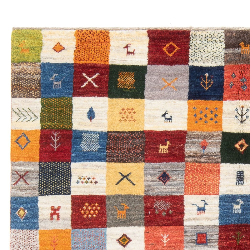 Gabbeh Teppich - Perser - 201 x 157 cm - mehrfarbig