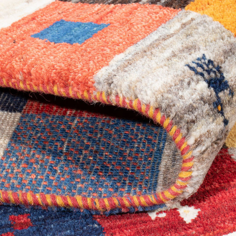 Gabbeh Teppich - Perser - 201 x 157 cm - mehrfarbig