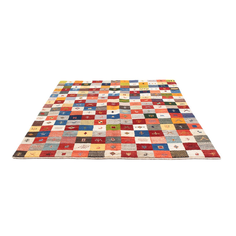 Gabbeh Teppich - Perser - 201 x 157 cm - mehrfarbig