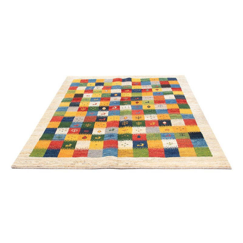 Gabbeh Teppich - Perser - 204 x 153 cm - mehrfarbig