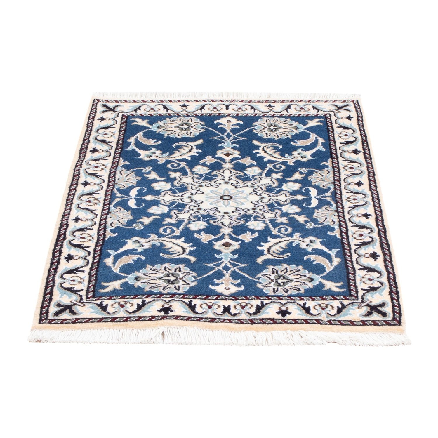 Perserteppich - Nain - 88 x 59 cm - blau