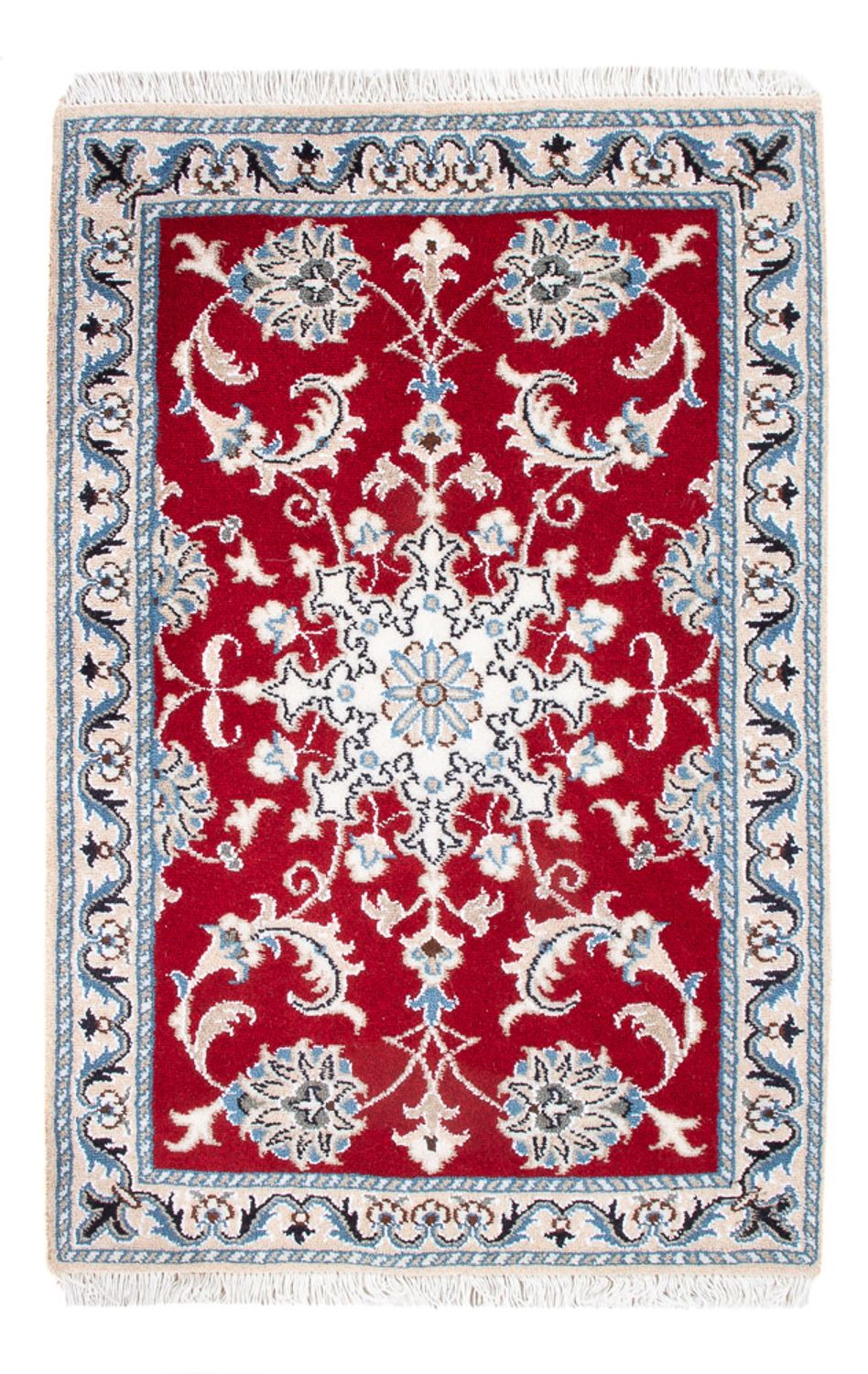 Perserteppich - Nain - 94 x 60 cm - rot